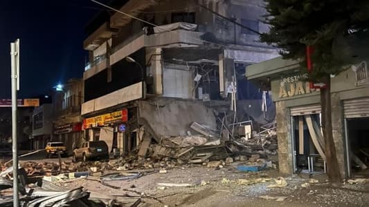 Photo: Qard Hassan center in Baalbek's market after it was bombed