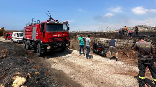 انتهاء عمليات الاطفاء والتبريد بمحاذاة مصفاة دير عمار - طرابلس