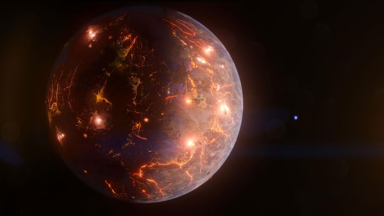 Earth-Size Exoplanet May Be Covered in Volcanoes
