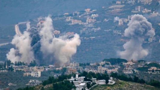 NNA: An airstrike on the outskirts of Bureij in the town of Jbaa in the Iqlim al-Tuffah, and another on the town of Meiss El Jabal