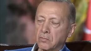 إردوغان يغفو في لقاء مباشر
