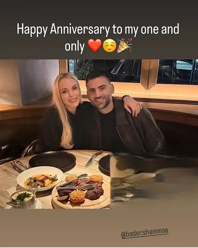 ليندسي لوهان تحتفل مع زوجها