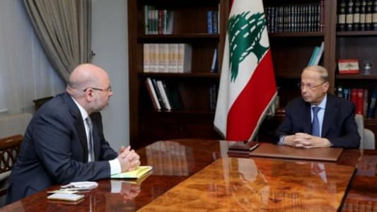 NNA: President Michel Aoun has met at Baabda Palace with Health Minister Firas Abiad