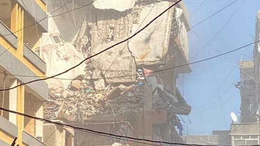 The airstrike on Dahieh specifically targeted Ghobeiry and hit a three-story building