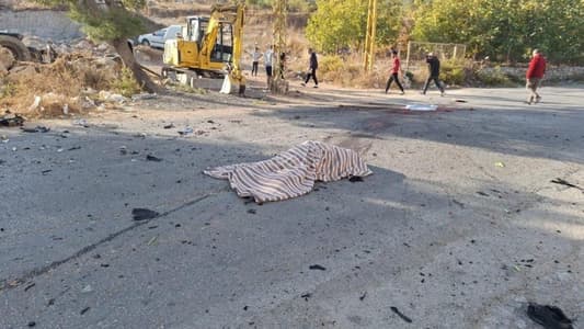 A martyr has fallen in an Israeli airstrike targeting a motorcycle in the town of Qaraoun in West Bekaa