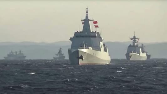 China, Russia navy ships jointly sail through Japan strait