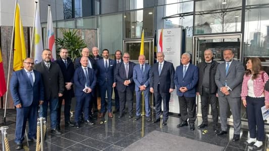 Lebanese parliamentary delegation is holding an important meeting, in Belgium, with the Arab-Belgian Joint Chamber of Merchants; the delegation encouraged investment in various Lebanese sectors