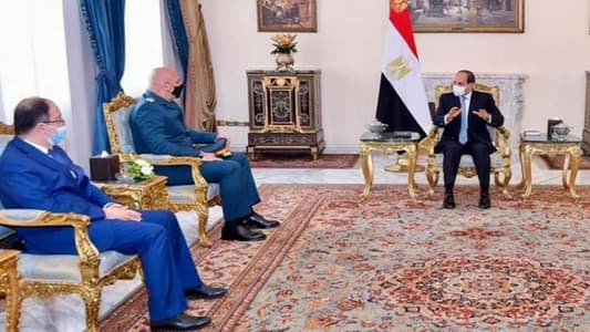 Lebanese Army Chief discusses with Egyptian President means to boost ties, support LAF
