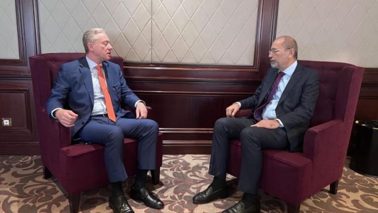 Rajji meets his Belgian and Jordanian counterparts in Brussels