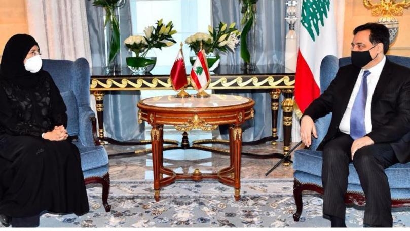 دياب التقى وزيرة الصحة ووزير الدولة القطري