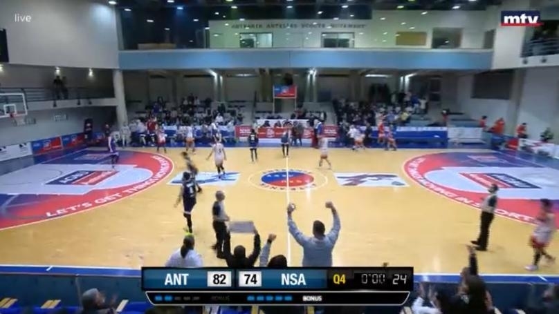 Antranik defeated NSA, 82-74, within the fifteenth round of the Snips Lebanese Basketball Championship