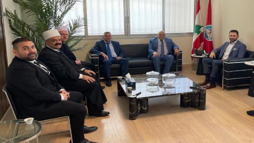 جنبلاط عرض للأوضاع مع وفد من قضاة المذهب لطائفة الموحدين الدروز