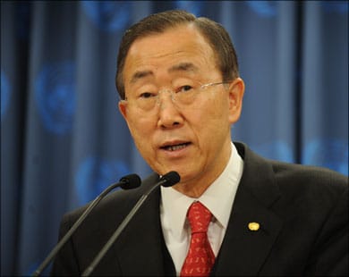 بان كي مون يشيد بالهدوء الذي ساد الانتخابات المصرية