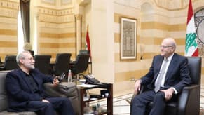 Mikati hosts senior Iranian advisor Ali Larijani at Grand Serail