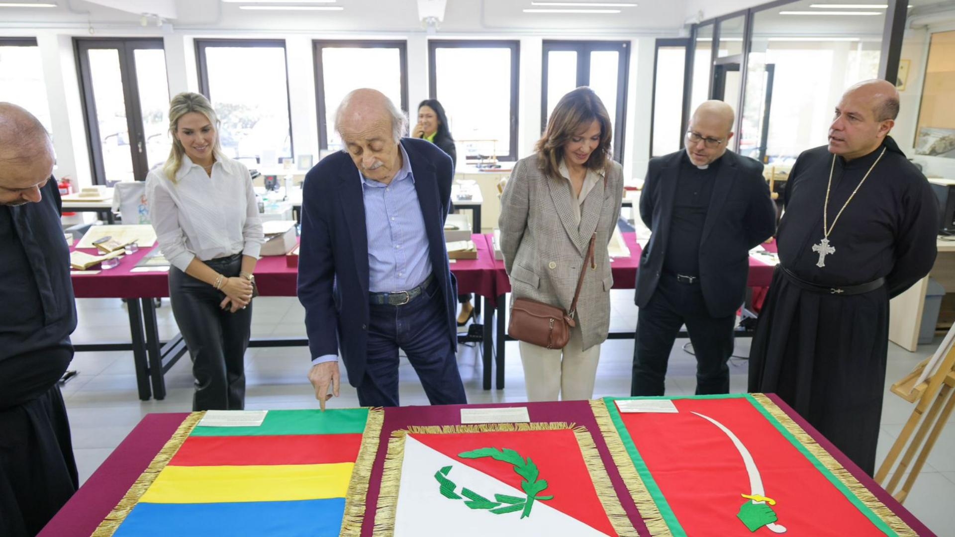 جامعة الروح القدس - الكسليك استقبلت جنبلاط وعقيلته