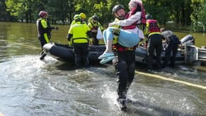 Heavy rains over Texas have led to water rescues