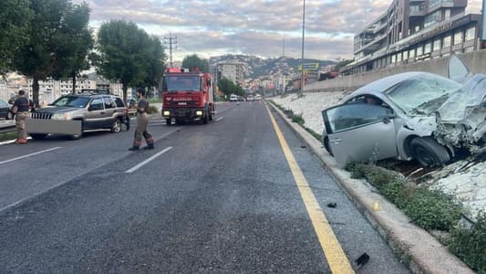 بالصّورة: جريحان بحادث سير