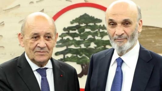 MTV's sources on the atmosphere of the meeting between Geagea and Le Drian regarding the presidency: General Joseph Aoun is the plan A, and there is no alternative