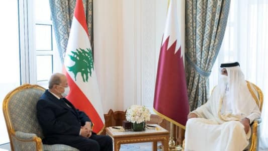 President Aoun during his meeting with Emir of Qatar: We have agreed that the current stage requires the Arab countries to stand by Lebanon and that it is necessary to overcome any defect in these relations