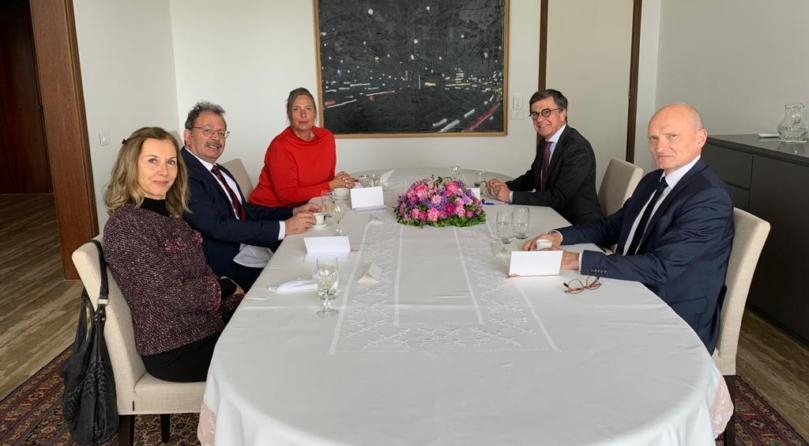 Working lunch between Prof Chibli Mallat and European Ambassadors