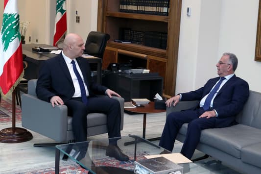 President Joseph Aoun meets Judge Hajjar