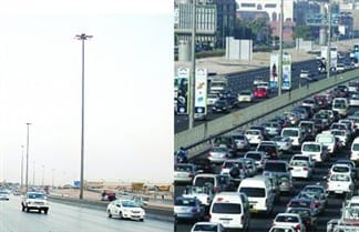 حادث سير مروع على طريق عام صور - العباسية 