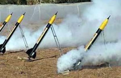اطلاق صاروخين من غزة على اسرائيل