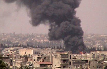 انفجاران قرب مجمع أمني قرب دمشق