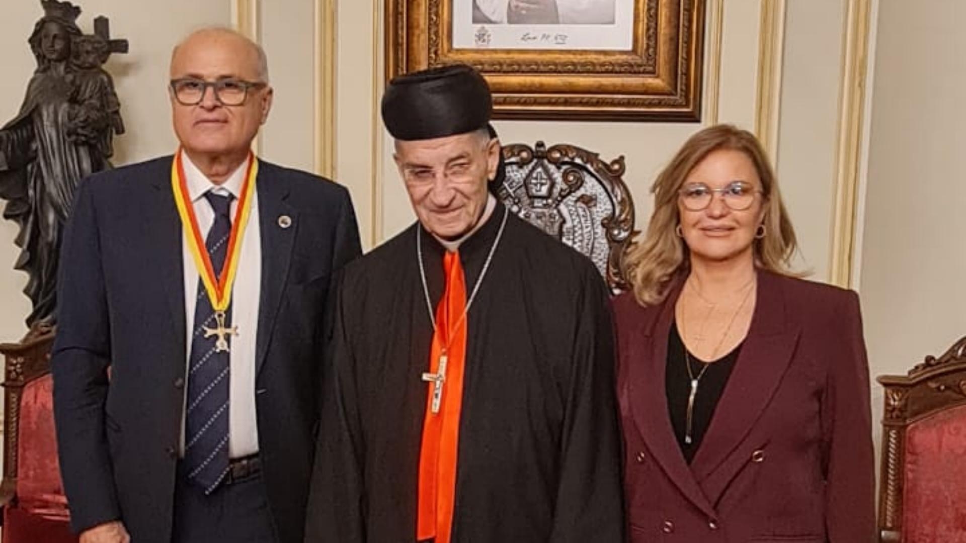 الراعي منح وسام مار مارون للسكرتير الأول لسفارة فرسان مالطا