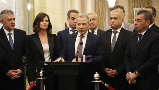 Bassil after meeting Salam: For a government of specialists representing parliament forces