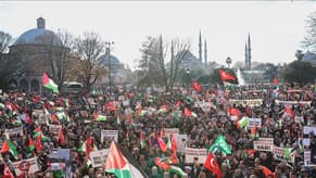 Protesters in Istanbul call for a ceasefire in Gaza