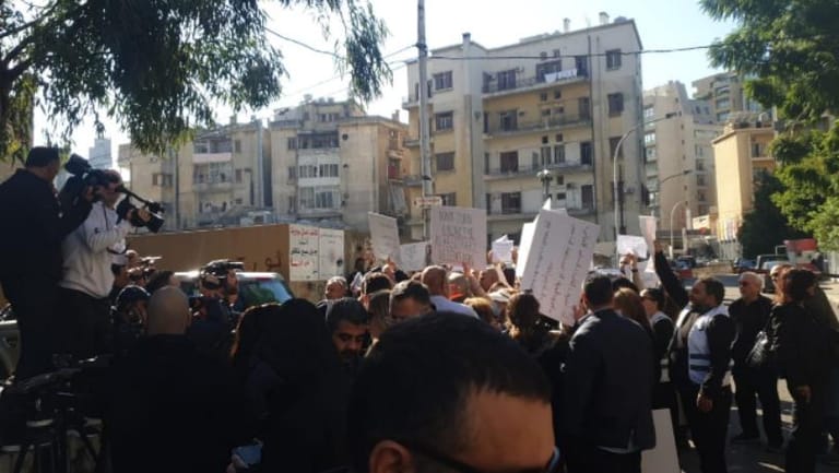 اعتصام لأهالي الموقوفين في إنفجار المرفأ: ليكن القضاء منصفاً