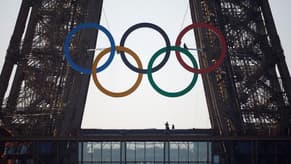 Olympic Rings Displayed on Eiffel Tower 50 Days Before Paris 2024 Games