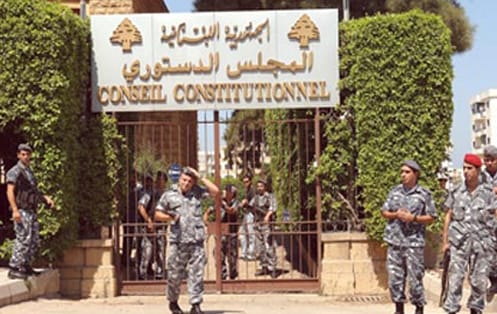 Protesters have started to converge outside the Constitution Council to protest the ongoing failure to determine the legality of the parliament's extension