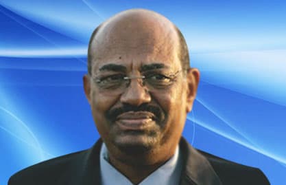 Sudanese President Omar al-Bashir returned to al-Khartoum after Saudi Arabia denied permission for his plane to cross its airspace