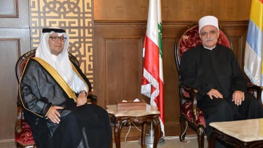 Sheikh Akl Abi Al-Muna welcomes Saudi ambassador