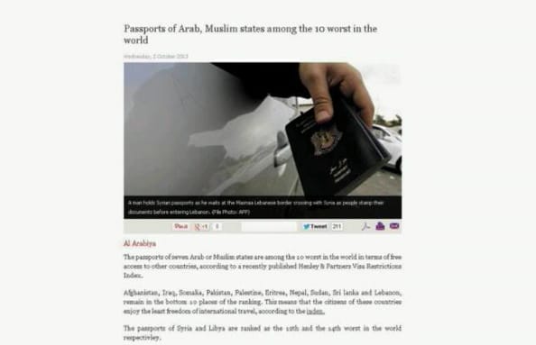 Lebanese Passport Ranked among the Ten Worst in the World