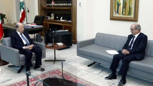 Kallas briefs Aoun on sports ministry’s work plan