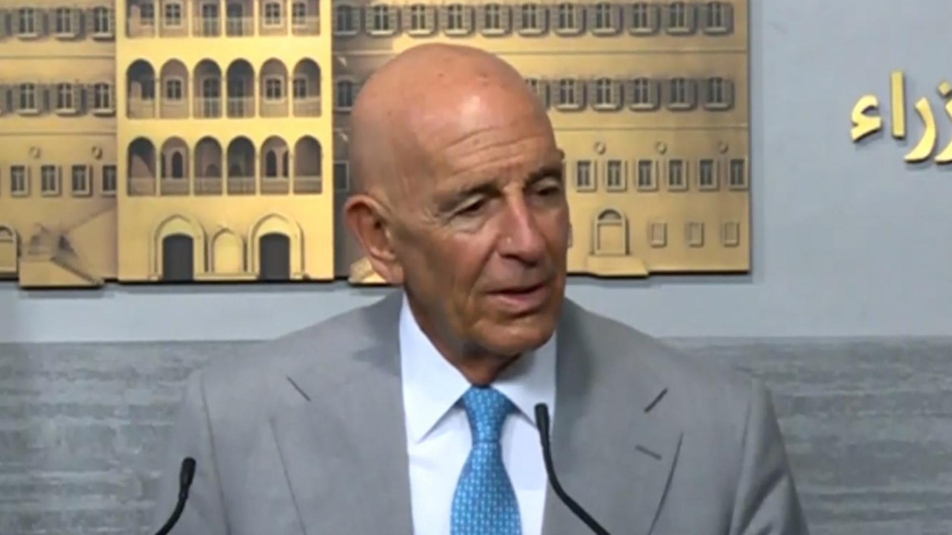 MTV sources: The Lebanese response to Barrack was, "We are trying to work on the issue, and Lebanon expects steps in return"