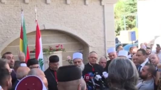 Sheikh Al-AKl Sami Abi Al-Muna after receiving Patriarch Rahi in Chanay: Your presence is a message of love and brotherhood, consolidating reconciliation, and a message of conviviality