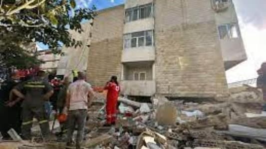 A victim was rescued from under the rubble of the Mansourieh building