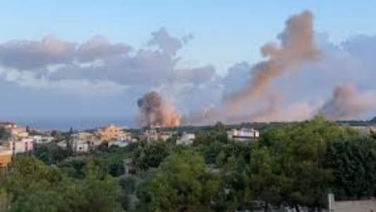 NNA: Successive airstrikes targeted Qlaileh in Tyre