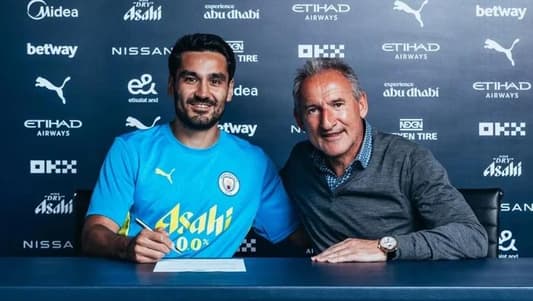 Manchester City announce Ilkay Gundogan signing from Barcelona