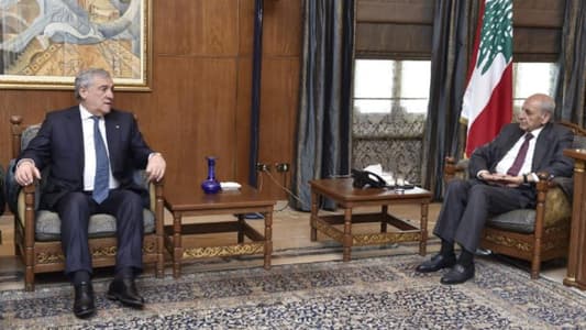 Berri meets Italian Foreign Minister in Ain el-Tineh