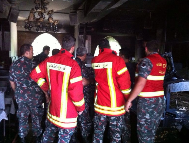 خاص موقع الـmtv: الصور الاولى للحريق في المطعم اللبناني في مونو