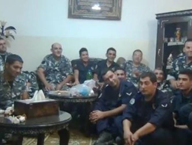 MTV correspondent: Released soldiers have been received by Shiekh Mustafa Hujairi who is still mediating for the release of remaining troops