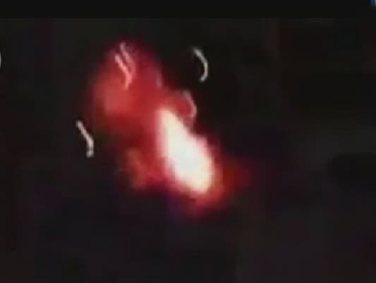 بالفيديو: لحظة تفجير حاجز حزب الله في الخريبة