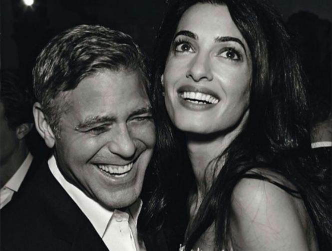 إليكم صور عرس كلوني وعلم الدين