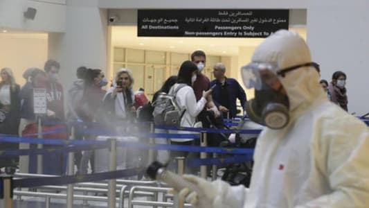 نتائج فحوص رحلات وصلت الى مطار بيروت: 44 حالة إيجابية