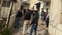 بالفيديو: صاروخ اعتراضي سقط على منزل في أبلح